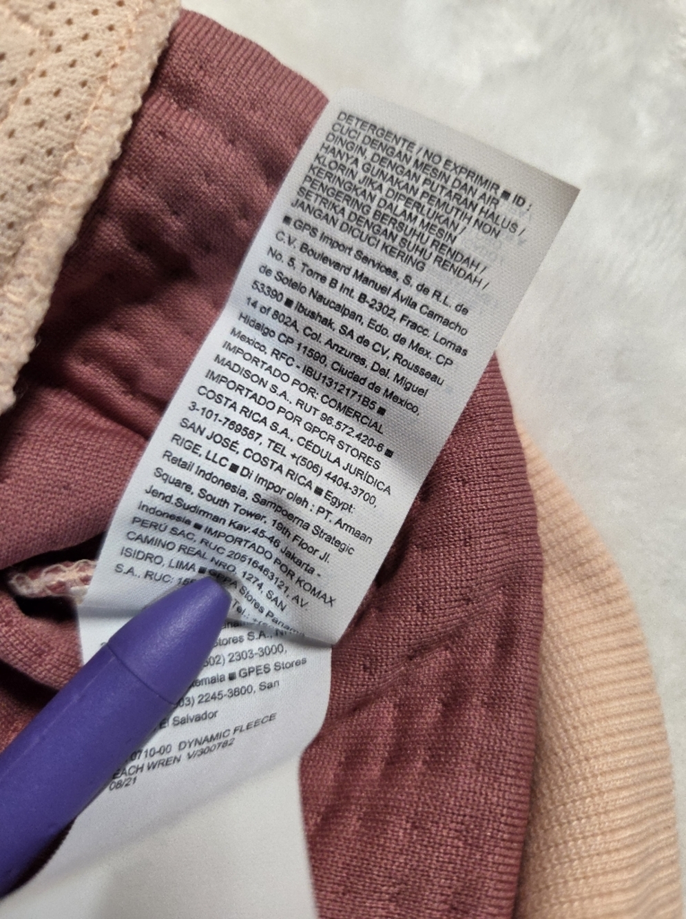 Old Navy Women's Light Pink Waffle Zip Hoodie - Picture 7 of 10
